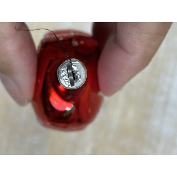 Antique Vintage Blown Glass Red CELLO VIOLA Christmas Ornament West Germany - Picture 9 of 10